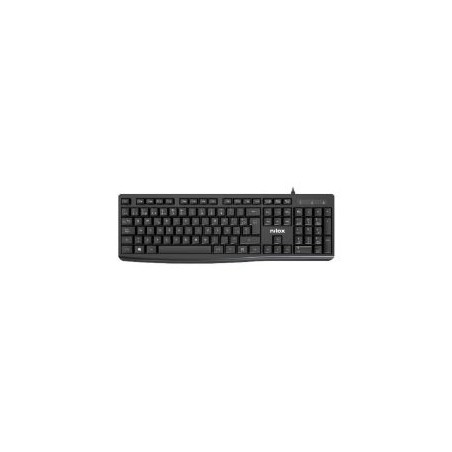 Teclado NILOX USB 1.5m Español Negro (NXKBE000013)