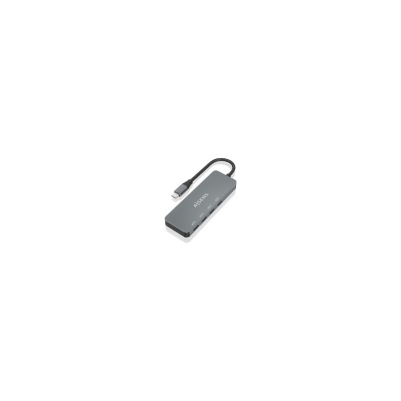 Hub AISENS USB-C a 4xUSB-C Gris (A109-0695)