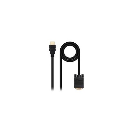 Nanocable HDMI/M a VGA/M 1.8m Negro (10.15.4348)