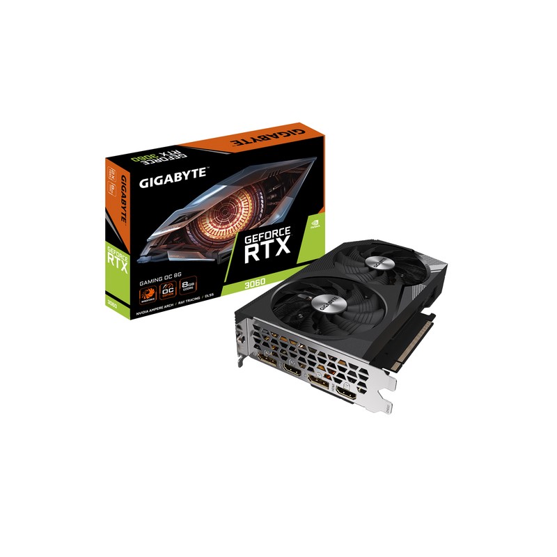 GIGABYTE RTX 3060 8Gb GDDR6 (GV-N3060GAMING OC-8GD 2.0)
