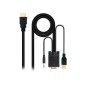 Nanocable HDMI/M a VGA/Jack/USB-A/M Negro (10.15.4350) Nanocable HDMI/M a VGA/Jack/USB-A/M Negro (10.15.4350)