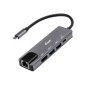 Adaptador EQUIP USB-C 5en1 HDMI RJ45 Gris (EQ133489)