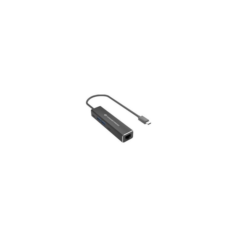 Adaptador CONCEPTRONIC USB-C a RJ45 + Hub (ABBY14B) Adaptador CONCEPTRONIC USB-C a RJ45 + Hub (ABBY14B)