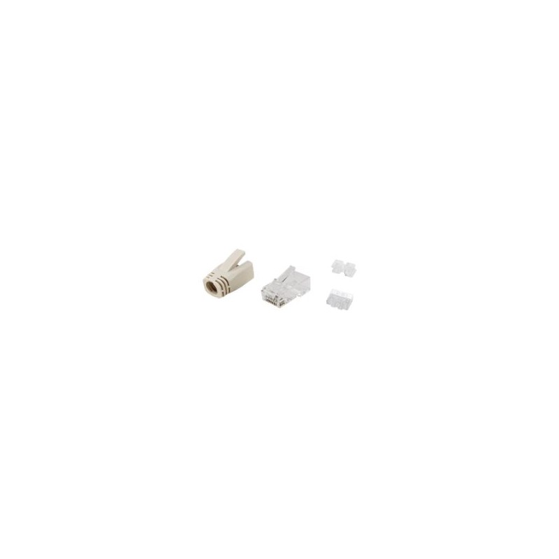 Conector EQUIP RJ45 Cat.6a Kit 100 (EQ121176) Conector EQUIP RJ45 Cat.6a Kit 100 (EQ121176)