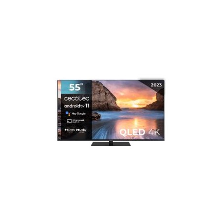 TV CECOTEC VQU11055Z+ 55" 4K UHD QLED Negro (02606)