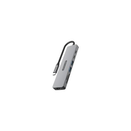 Docking Sitecom 7en1 USB-C a HDMI/USB-A/C/SD (CN-5504)