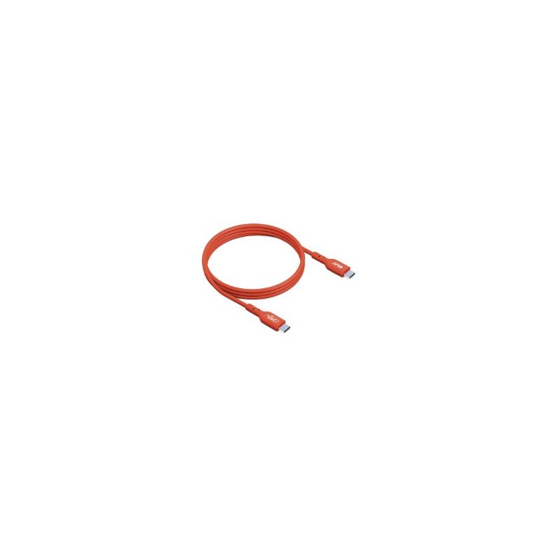 Cable Club 3D USB-C/M a USB-C/M 1m Naranja (CAC-1511)