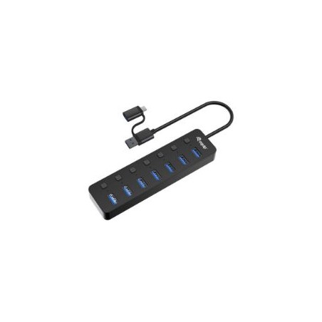 Hub EQUIP Life 7xUSB-A 3.0 + Adaptador USB-C (EQ128965)