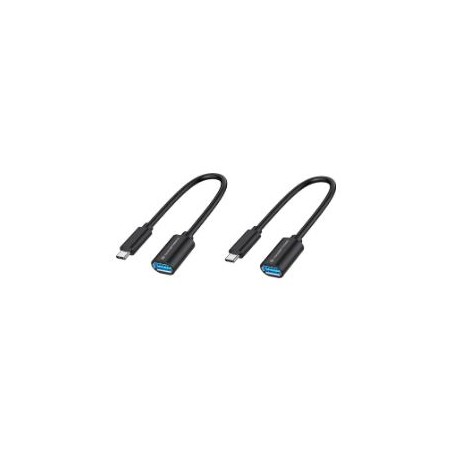 Cable CONCEPTRONIC USB-C/M a USB-A/H Kit 2 (ABBY11B)