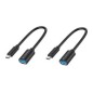 Cable CONCEPTRONIC USB-C/M a USB-A/H Kit 2 (ABBY11B) Cable CONCEPTRONIC USB-C/M a USB-A/H Kit 2 (ABBY11B)