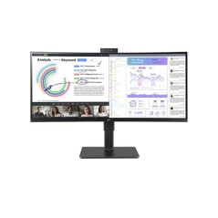 Monitor LG 34" UltraWide DQHD Curvo WebCam (34BQ77QC-B)