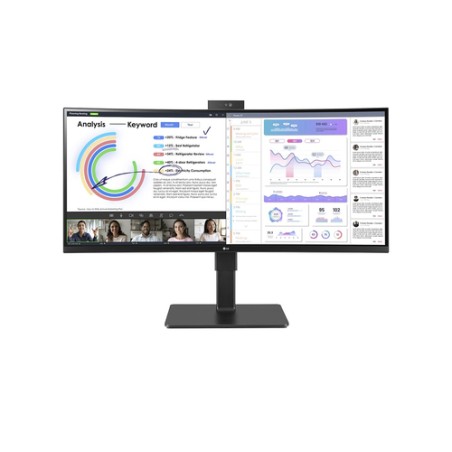 Monitor LG 34" UltraWide DQHD Curvo WebCam (34BQ77QC-B)