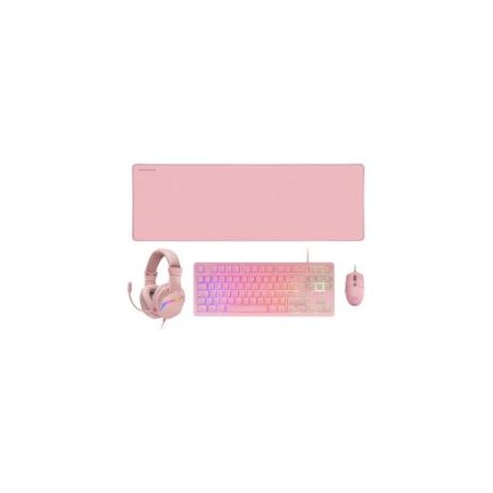 Kit Mars Gaming Tecl/Ratón/Auric/Alfombrill(MCPRGB3PES)