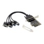 Controladora CONCEPTRONIC PCIe 2.0 4xRS232 (EMRICK12B)