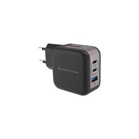 Cargador CONCEPTRONIC USB-A/C 67W Negro (ALTHEA17B)