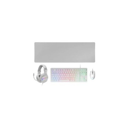 Pack Mars Gaming T+Ratón+Auric+Alf Blanco (MCPRGB3WES)