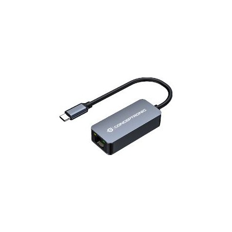 Adaptador CONCEPTRONIC USB-C 3.0 a RJ45 Gris (ABBY12GC)