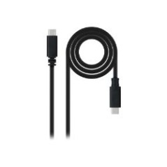 Nanocable USB-C/M a USB-C/M 1.5m Negro(10.01.2301-L150)