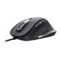Ratón Trust Fyda Óptico USB-A 2.0 5000dpi Negro (24728)