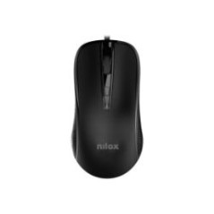 Ratón NILOX Óptico USB-A 2400dpi Negro (MOUSB1014)
