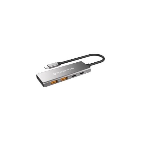 Hub CONCEPTRONIC USB-C a 2xUSB-C/2xUBC-A (HUBBIES15G)