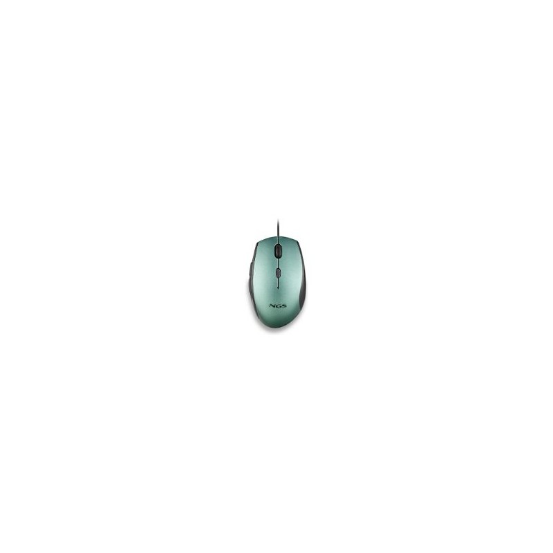 Ratón NGS Ergonómico Óptico USB 1600dpi Verde (MOTHICE)