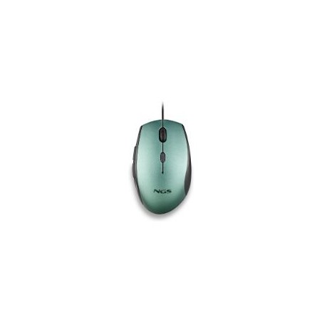 Ratón NGS Ergonómico Óptico USB 1600dpi Verde (MOTHICE)