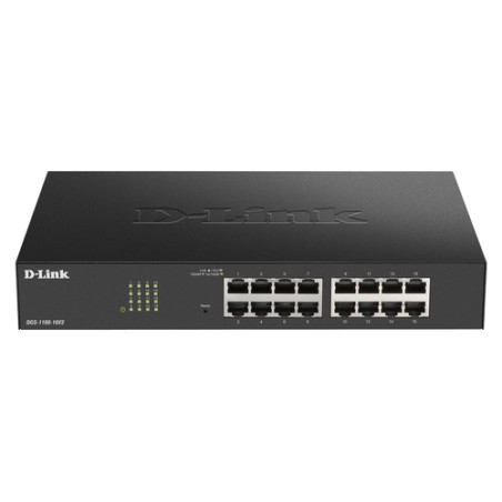 Switch D-Link 16xRJ45 GbE Rack Negro (DGS-1100-16V2/E)