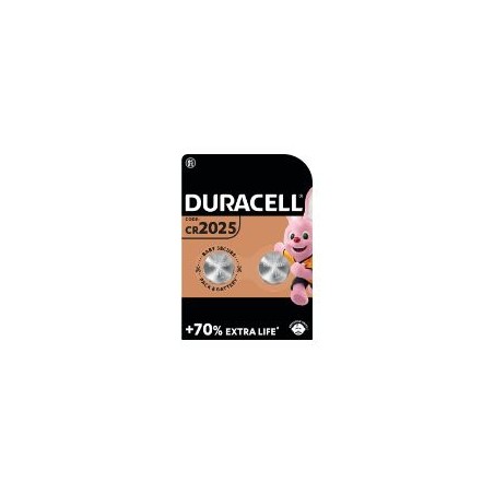Pack 2 Pilas de Botón Duracell Litio 3V (DL2025B2)