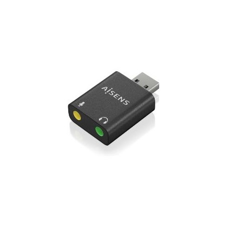 Tarjeta de Sonido AISENS USB-A/M-2x3.5mm/H (A106-0768)