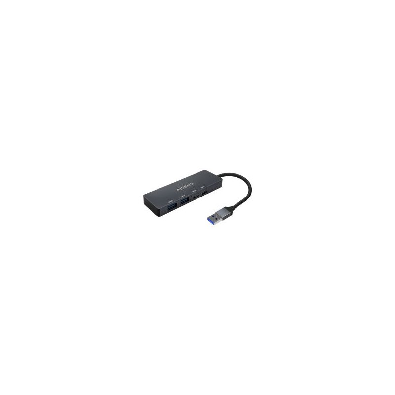 Hub AISENS USB-A a 2xUSB-A 2xUSB-C Gris (A106-0746)