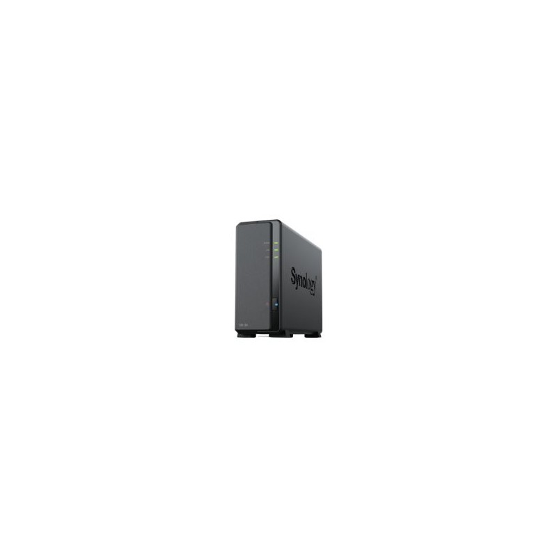 NAS Synology DiskStation 1Gb SATA 1 Bahía Negro (DS124)
