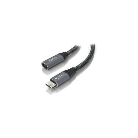 Cable AISENS USB-C/M a USB-C/H 50cm Gris (A107-0760)