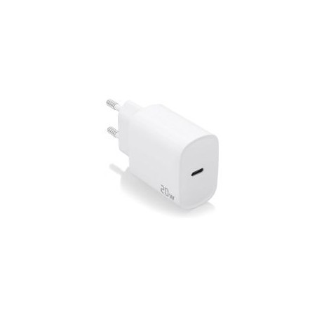 Cargador de Pared AISENS 1xUSB-C 20W Blanco (A110-0752)