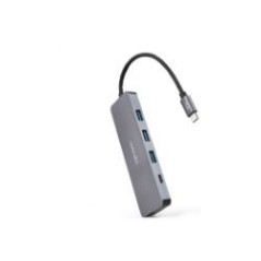 Hub Nanocable USB-C a 1xUSB-A/1xUSB-C Gris (10.16.4409)