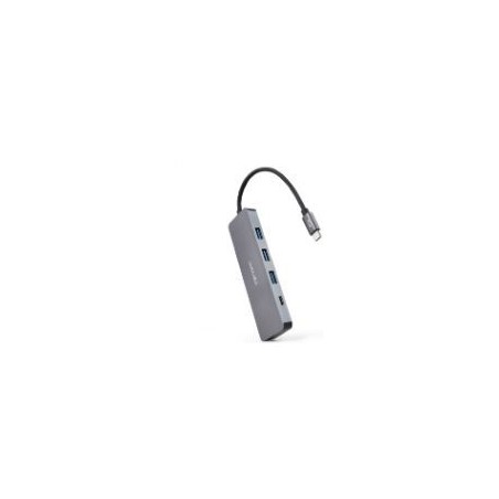 Hub Nanocable USB-C a 1xUSB-A/1xUSB-C Gris (10.16.4409)