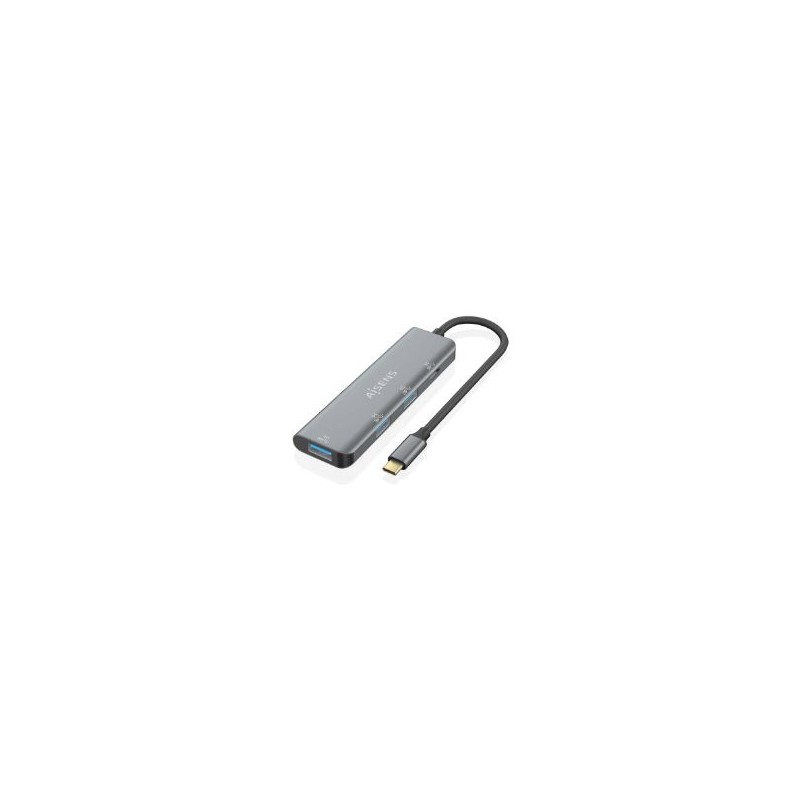 Hub AISENS USB-C a 3xUSB-A 1xUSB-C 15cm Gris(A109-0762)
