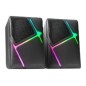 Altavoces Mars Gaming 2.0 RGB 10W 3.5mm Negros (MSH) Altavoces Mars Gaming 2.0 RGB 10W 3.5mm Negros (MSH)