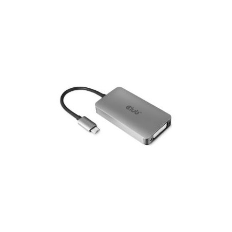 Adaptador Club 3D USB-C 3.0/M a DVI-D/H Gris (CAC-1510)