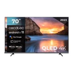 TV CECOTEC 70" V1+ VQU11070+ 4K UHD QLED Negro (02617)