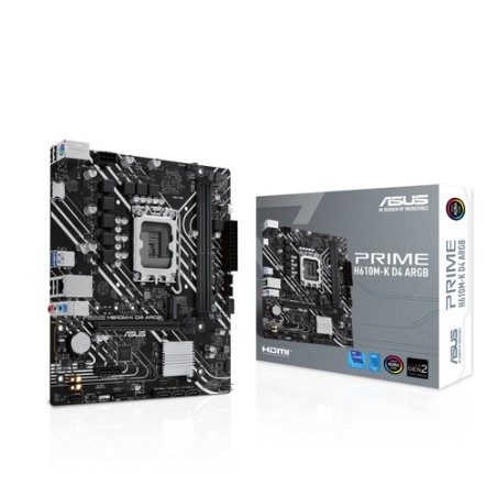 ASUS PRIME H610M-K D4 ARGB: (1700) 2DDR4 HDMI RJ45 mATX