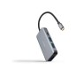 Hub Nanocable 3xUSB-A 1xUSB-C 1xDP Gris (10.16.1005)