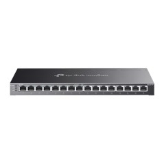 Switch TP-Link 16xRJ45 GbE PoE+ Rack Negro (TL-SG2016P)
