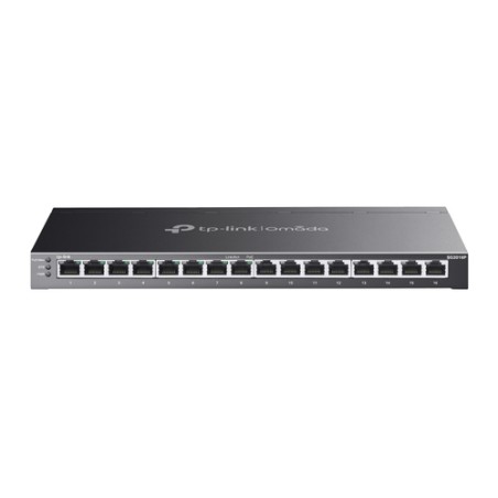 Switch TP-Link 16xRJ45 GbE PoE+ Rack Negro (TL-SG2016P)