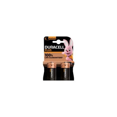 Pack 2 Pilas Duracell C Alcalinas 1.5V (LR14/MN1400)