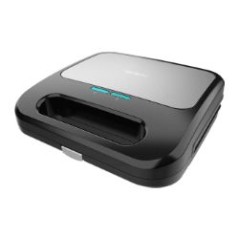 Sandwichera CECOTEC Rock n Toast Negra/Acero (03228)