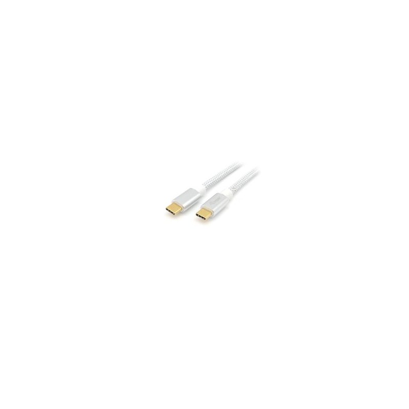 Cable EQUIP USB-C/M a USB-C/M 0.5m 100W Blanco (128355)