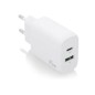 Cargador Pared AISENS USB-C USB-A 25W Blanco(A110-0758)