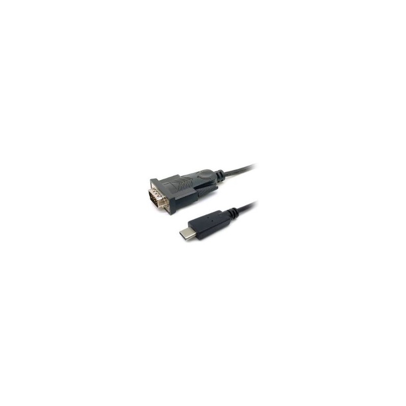 Cable EQUIP USB-C/M a RS232 DB9/M 1.5m Negro (EQ133392) Cable EQUIP USB-C/M a RS232 DB9/M 1.5m Negro (EQ133392)
