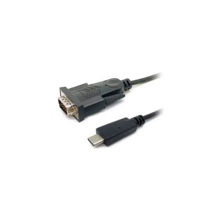 Cable EQUIP USB-C/M a RS232 DB9/M 1.5m Negro (EQ133392)